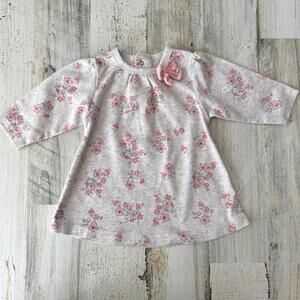 René Rofé Baby Large Floral Long Sleeve Dress 6-9 Months